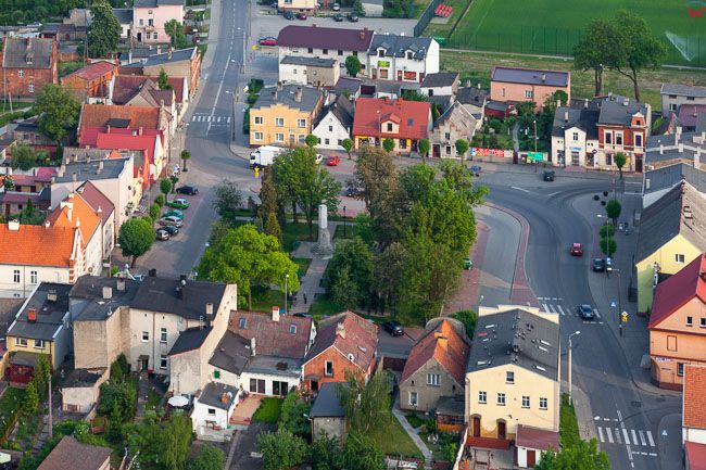 Radzyn Chelminski, centrum. EU, PL, Kujaw- POM. Lotnicze.